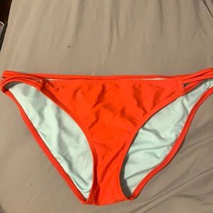 Red bikini bottoms, size large, from Target